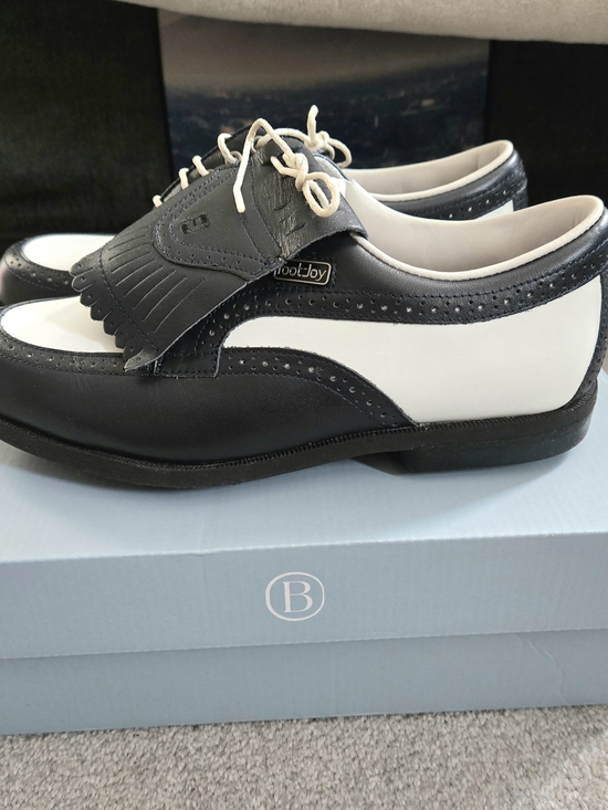 FootJoy Shoes - Footjoy Women's Two-Tone Black and White Leather Shoes Size US 7.5